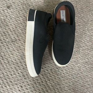 Steve Madden Black and White Slip-On Sneakers